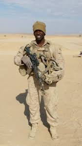 Neal during his deployment in Iraq as a U.S. Marine. (Courtesy of Sherman Neal)